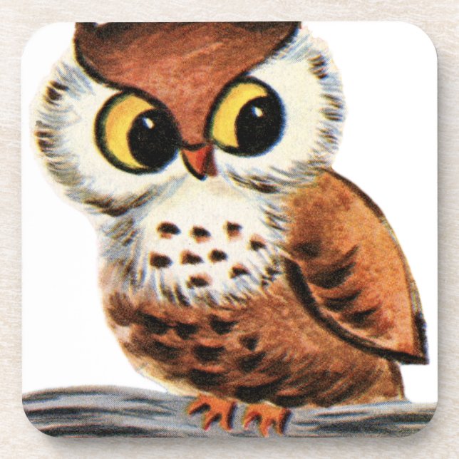 Porta-copo Vintage Owl (Frente)
