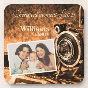 Porta-copo Vintage retro clássica câmera rusticidade família 