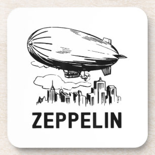 Porta-copo Vintage Retro Zeppelin - Desenho de nave dirigível