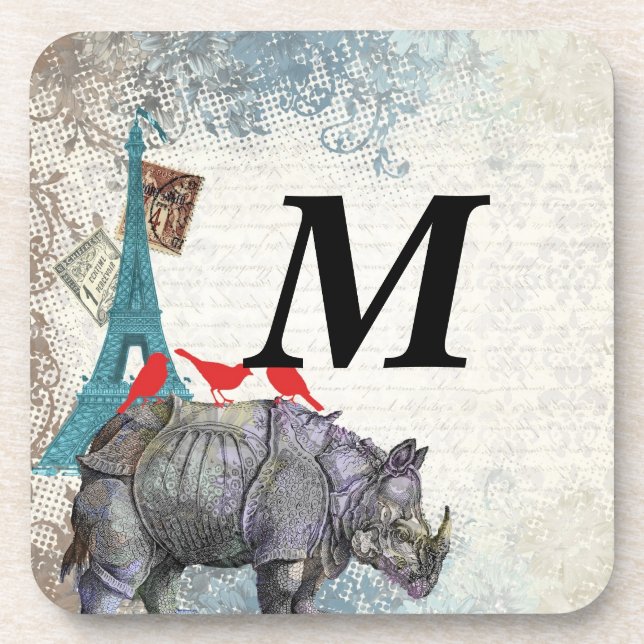 Porta-copo Vintage rhino (Frente)