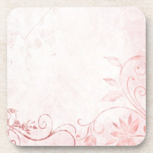 Porta-copo Vintage Rosa Elegante
