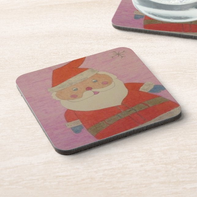 Porta-copo Vintage Santa Claus (Left Side)