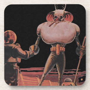 Porta-copo Vintage Science Fiction Astronauta Shake Alieníge