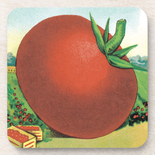 Porta-copo Vintage Seed Packet Label Art, Burt's Seed Tomato
