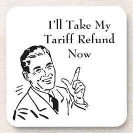 Porta-copo Vintage Tariff Refund Check