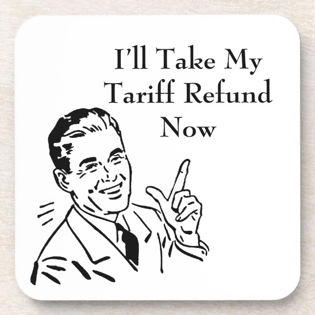 Porta-copo Vintage Tariff Refund Check (Frente)