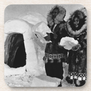 Porta-copo Vintage USA Alaska igloo builds