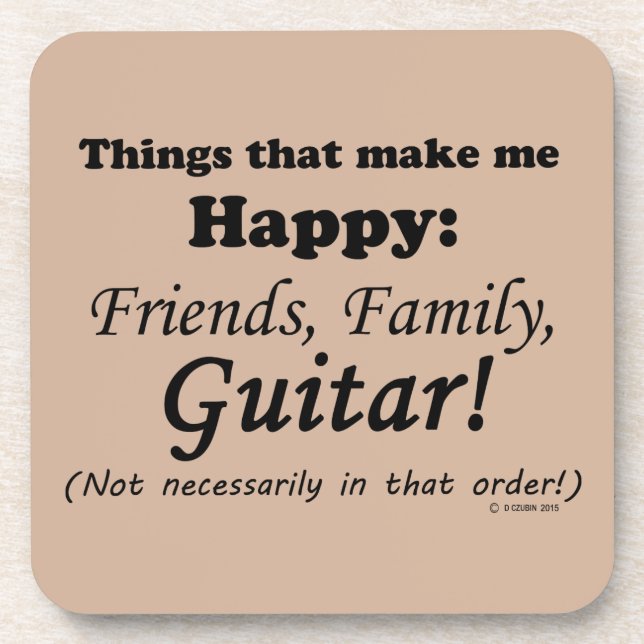 Porta-copo Violão me faz feliz (Frente)