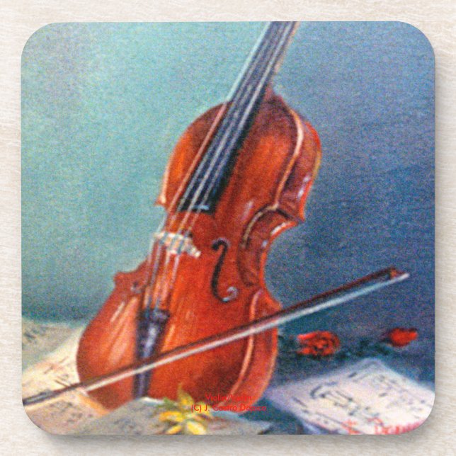 Porta-copo Violín/Violin (Frente)