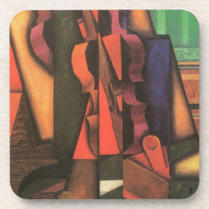 Porta-copo Violino e Violão de Juan Gris, Vintage Cubism Art