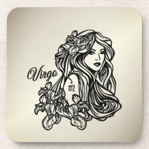 Porta-copo Virgo A Virgem Zodíaco Dourado