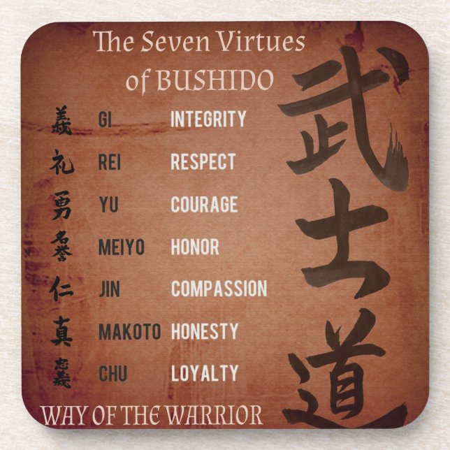 PORTA-COPO VIRTUDES BUSHIDO (Frente)