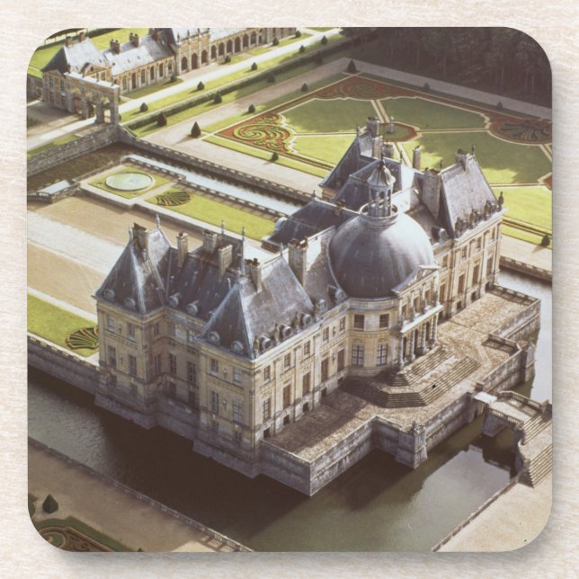 Porta-copo Vista aérea do castelo, projetada para Nicholas (Frente)