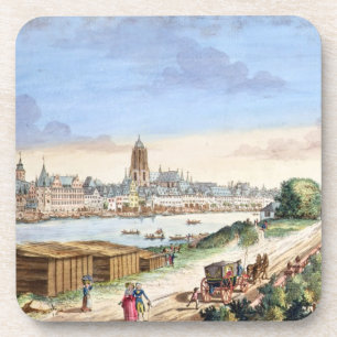 Porta-copo Vista da cidade de Francoforte, enfrentando o sul