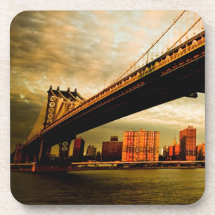 Porta-copo Vista da ponte de Manhattan do lado do Brooklyn (N