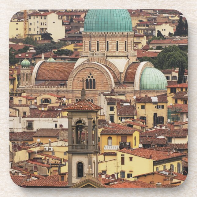 Porta-copo Vista de Florença, Itália da Piazza (Frente)