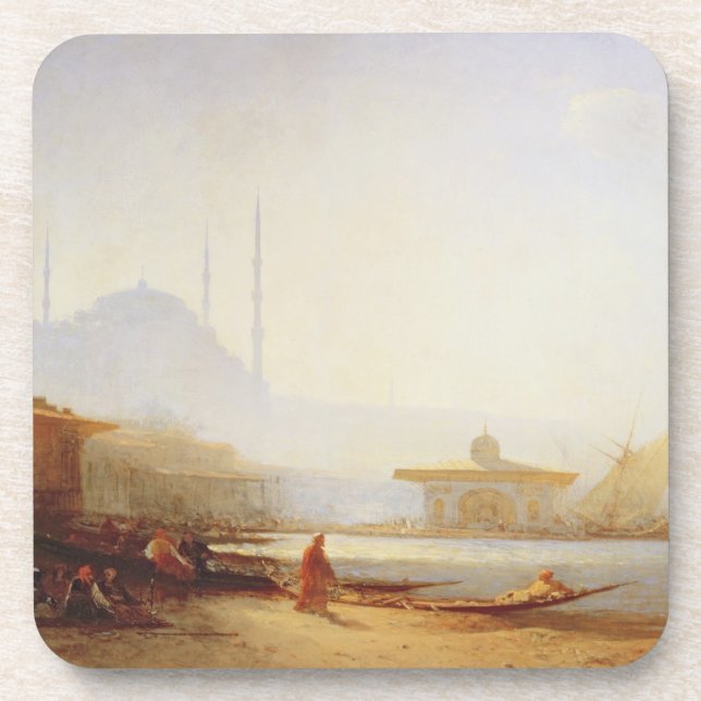 Porta-copo Vista de Istambul, 1864 (óleo em canvas) (Frente)