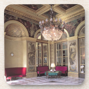 Porta-copo Vista do Antechamber com descrição alegórica