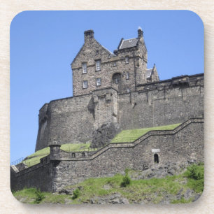 Porta-copo Vista do Castelo de Edimburgo, Edimburgo, Escócia,