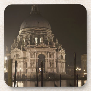Porta-copo Vista noturna através da água de San Giorgio Mag