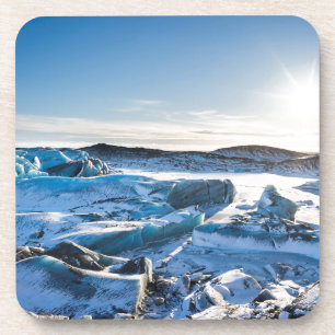 Porta-copo Vista sobre o lago glacial congelado