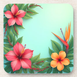 Porta-copo Viva Delícia Floral Tropical