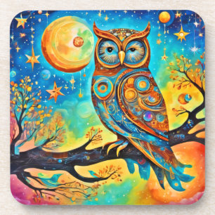 Porta-copo Vivid Owl Celestials: Maravilha e Mágica