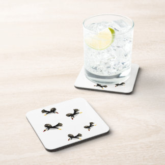 Porta-copo Voando Puffins Divertidos Arte de Pássaro