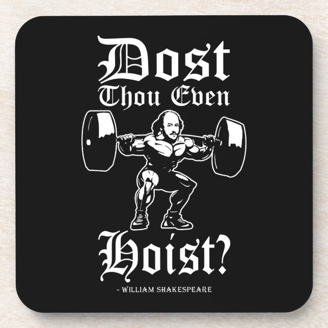 Porta-copo Você Até Grita? - Engraçado Novelty Shakespeare (Frente)