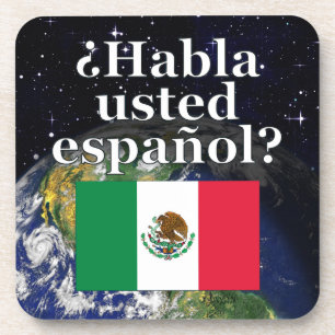 Porta-copo Você fala o espanhol? no espanhol. Bandeira &