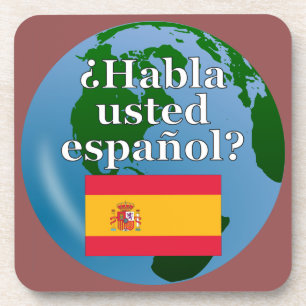 Porta-copo Você fala o espanhol? no espanhol. Bandeira &
