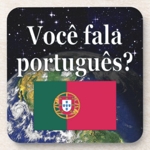 Porta-copo Você fala o português? no português. Terra da
