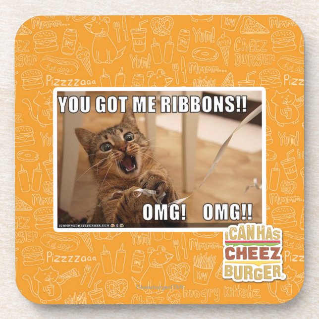 Porta-copo Você obteve-me fitas!! (Frente)