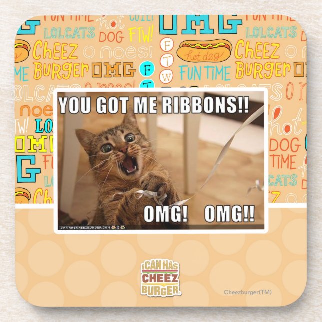 Porta-copo Você obteve-me fitas!! (Frente)