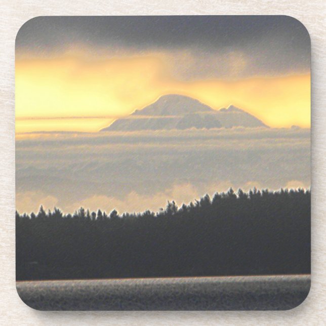 Porta-copo Vulcão Mt. Baker (Frente)