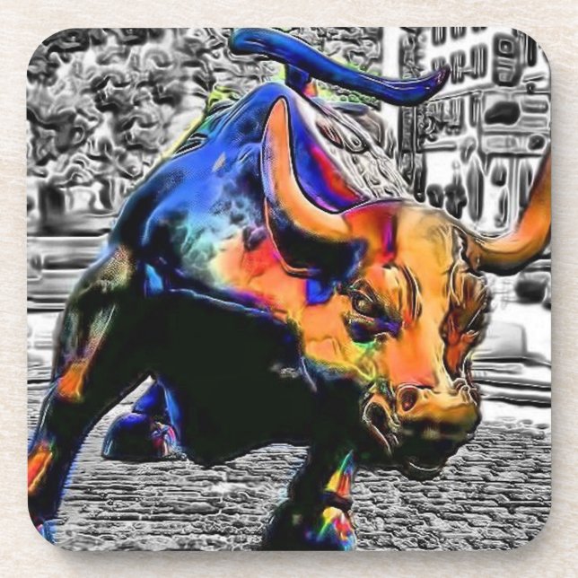 Porta-copo Wall Street Bull (Frente)