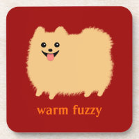 "Warm Fuzzy" Pomerânia Fofa com Texto Personalizad