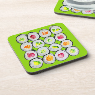 Porta-copo Wasabi de aquarela de Sushi Time