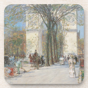 Porta-copo Washington Arch, Primavera por Frederick Childe Ha
