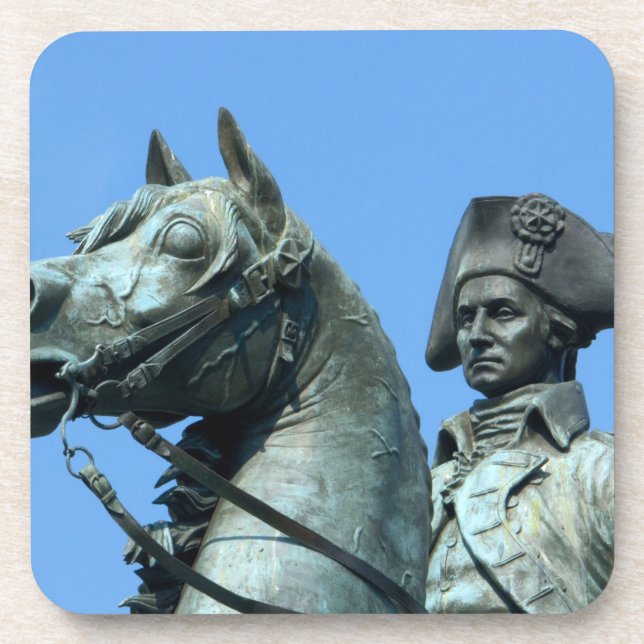 Porta-copo Washington, C.C., estátua do general George (Frente)