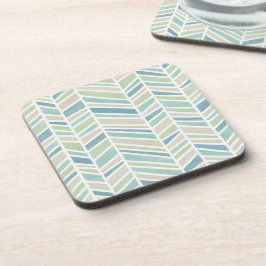 Porta-copo Watercolor Herringbone, Blue, Mint, Beige