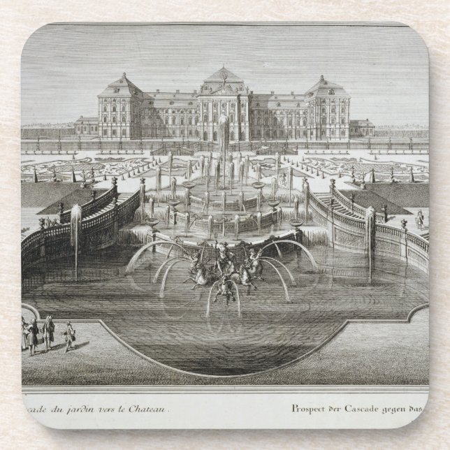 Porta-copo Weissenstein, vista para o castelo do bar (Frente)