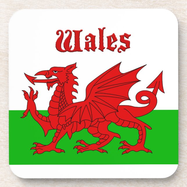Porta-copo Welsh Flag Wales (Frente)