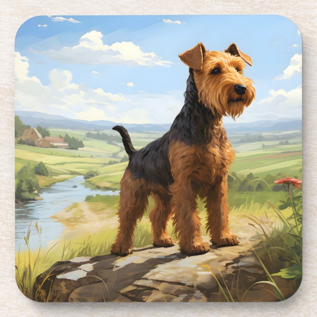 Porta-copo Welsh Terrier No Olhar (Frente)