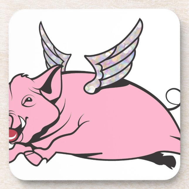 Porta-copo when pigs fly (Frente)