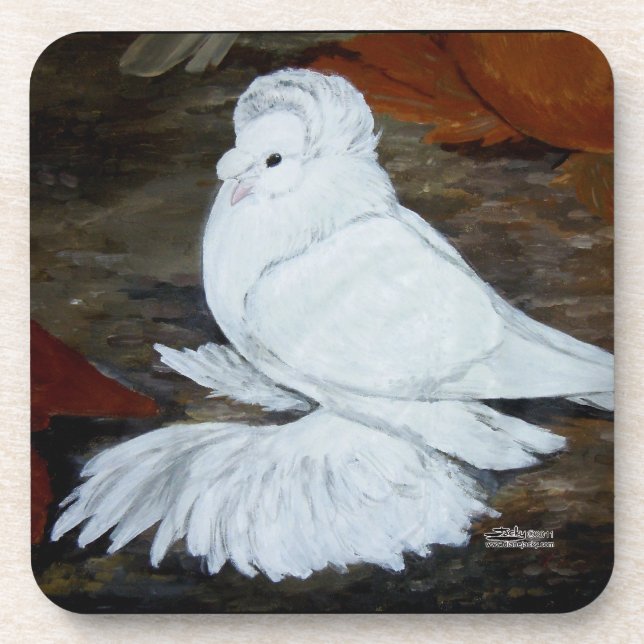 Porta-copo White English Trumpeter (Frente)