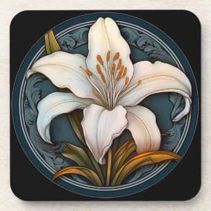 Porta-copo White Lily