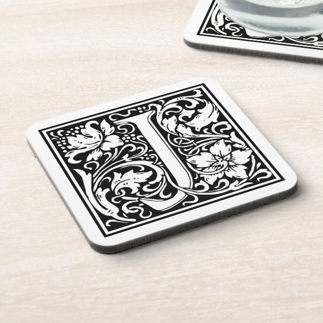 Porta-copo William Morris Alphabet "J" (Left Side)