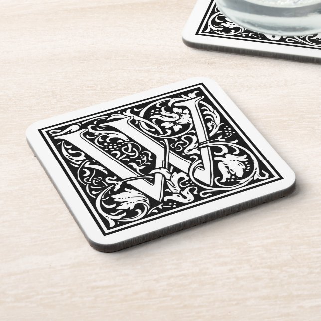 Porta-copo William Morris Alphabet "W" (Left Side)