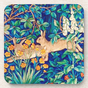 Porta-copo William Morris "Duas Amas" Rabbits selvagens Impre